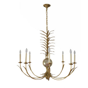 Gramercy Chandelier in Gilded Iron