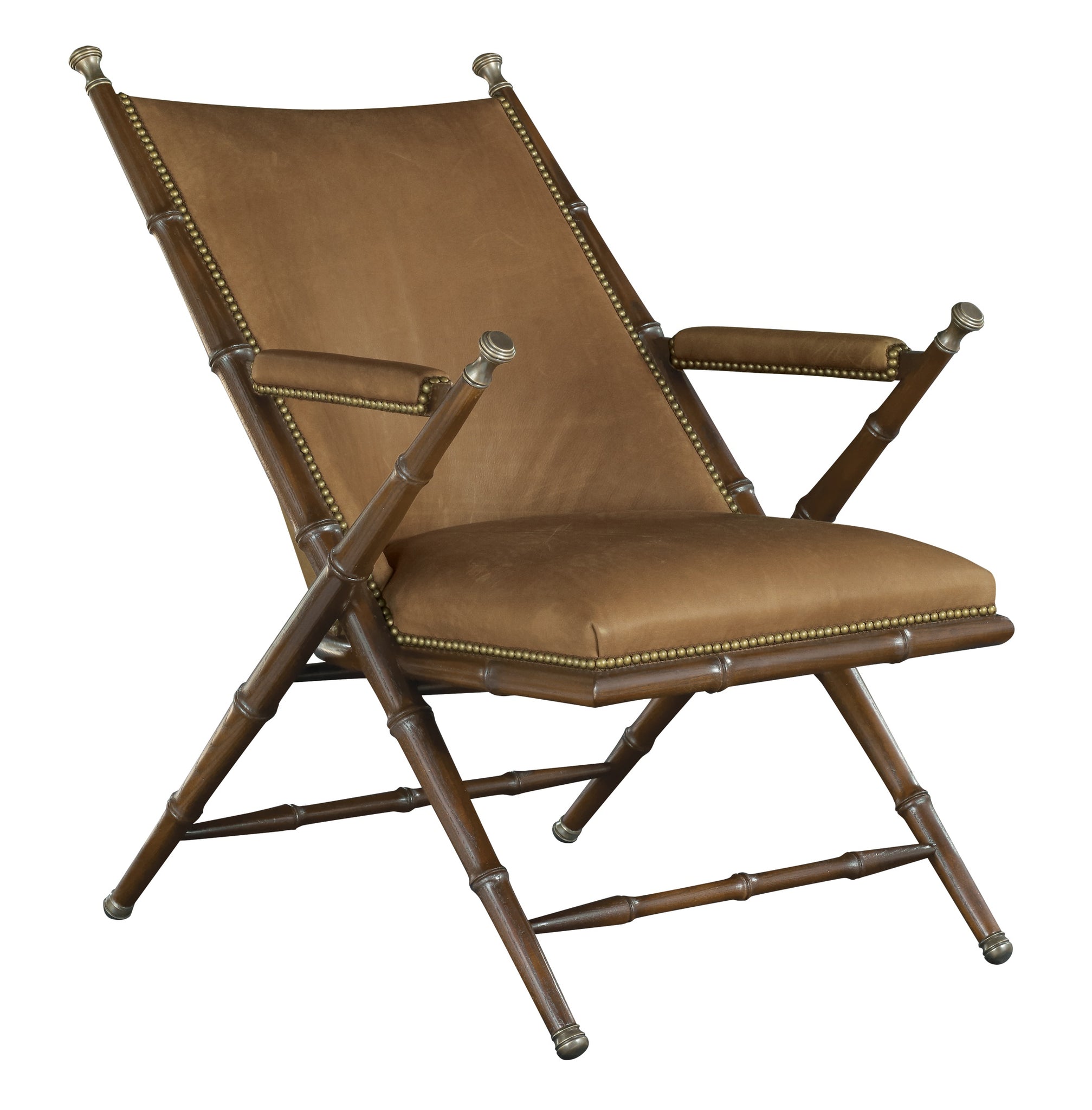 The Camp chair in brown leather