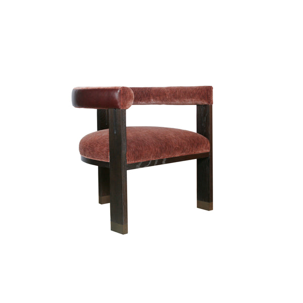 The George Occasional Chair by Hable for Hickory Chair in merlot mohair