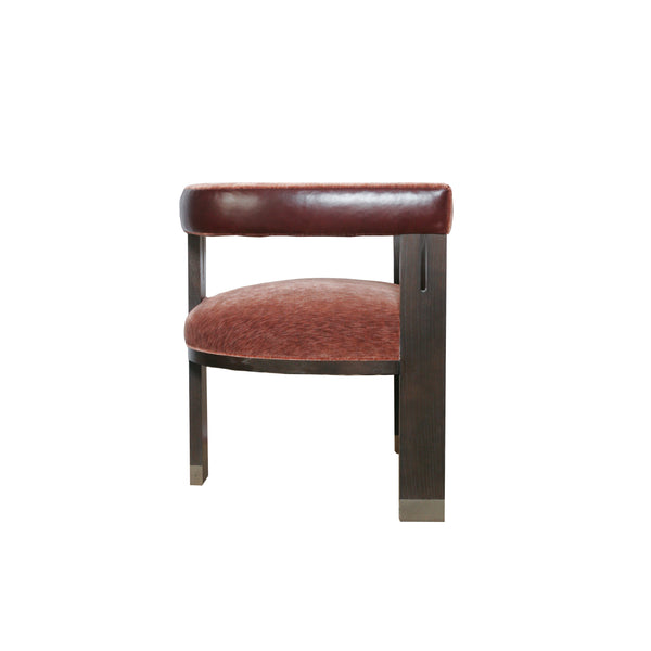 The George Occasional Chair by Hable for Hickory Chair in merlot mohair