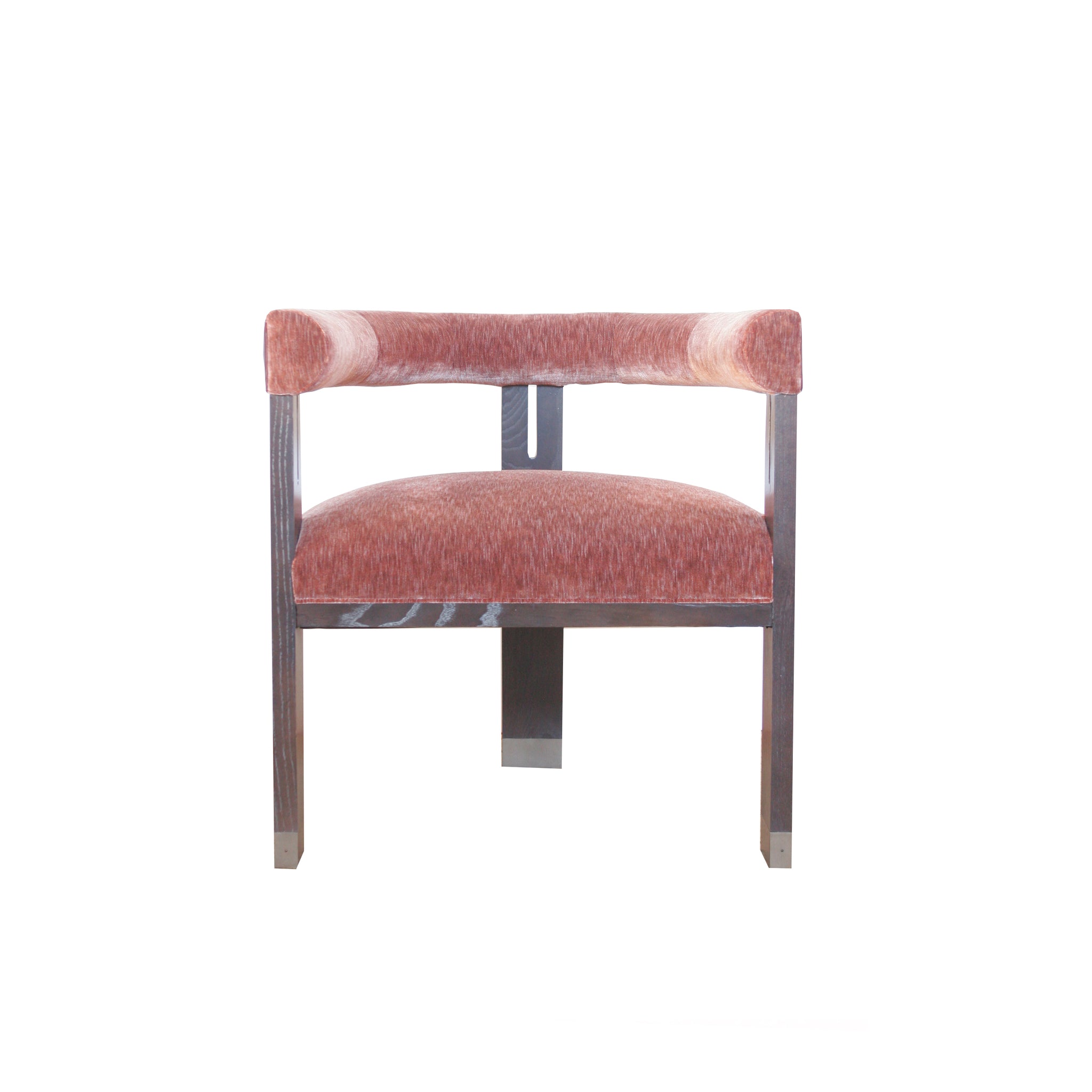 The George Occasional Chair by Hable for Hickory Chair in merlot mohair