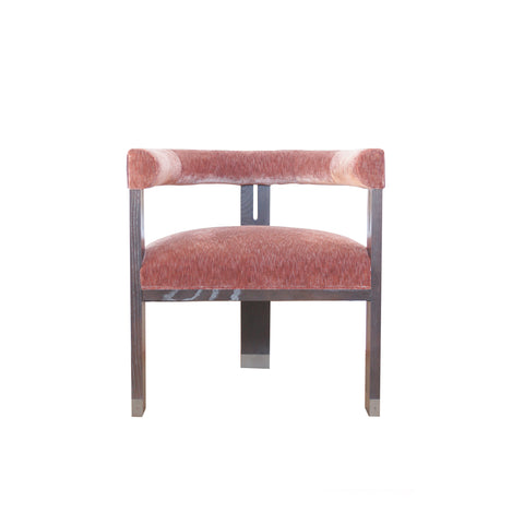 The George Occasional Chair by Hable for Hickory Chair in merlot mohair