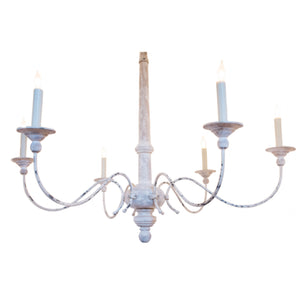 Country Small Chandelier by Visual Comfort & Co. in Belgian White