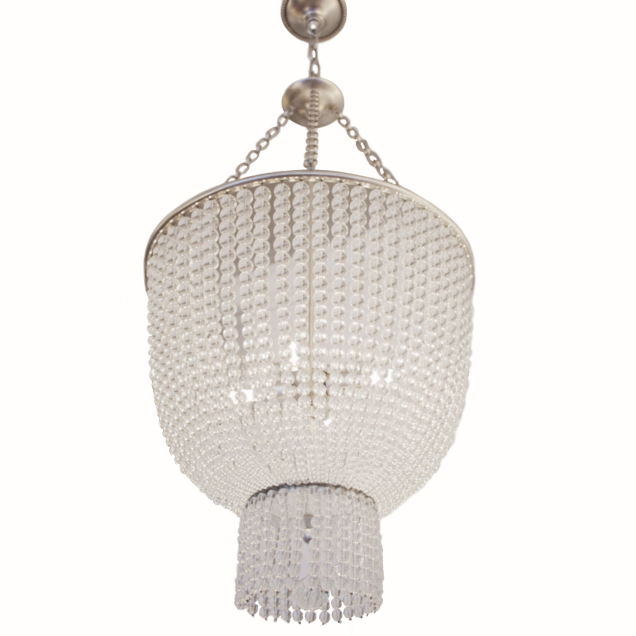 Jacqueline Chandelier in burnished silver leaf