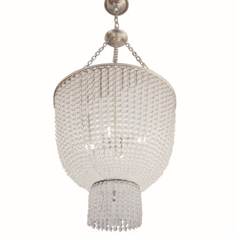 Jacqueline Chandelier in burnished silver leaf