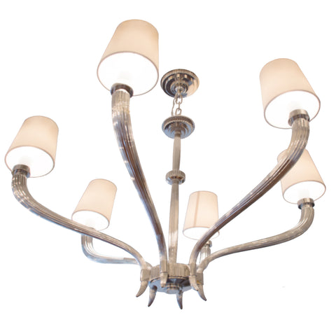 Ruhlmann Large Chandelier by Visual Comfort & Co. in Polished Nickel