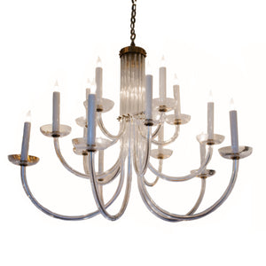 Wharton Chandelier in Hand-Rubbed Antique Brass