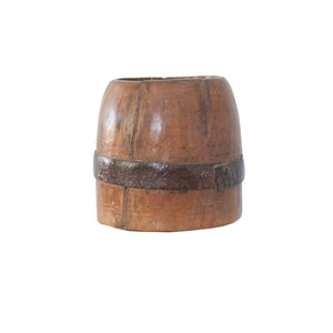 Wooden Indian Vessel in light brown