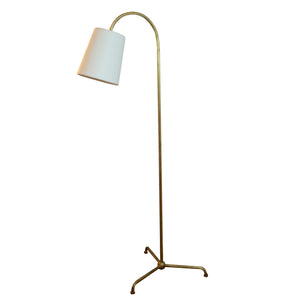 Mia Floor Lamp in Gilded Iron with Natural paper Shade by Thomas O'Brien for Visual Comfort & Co