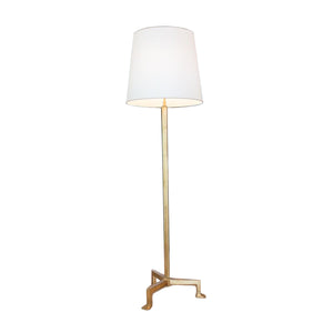 Parish Floor Lamp in Gilded Iron