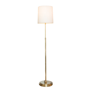 Studio Adjustable Light Floor Lamp in Hand-Rubbed Antique Brass