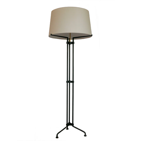 Terrazo Tri-Leg Floor Lamp in Aged Iron