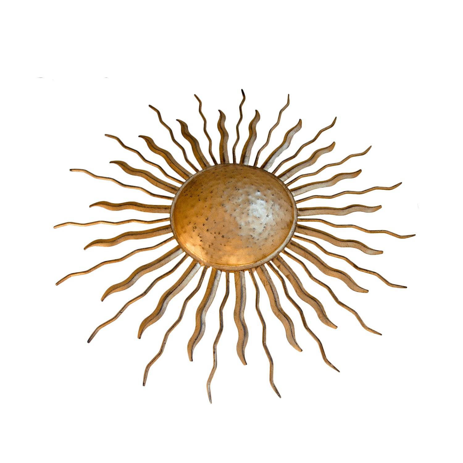 Ré Flush Mount by Suzanne Kasler for Visual Comfort & Co. in Gilded Iron with Wax.