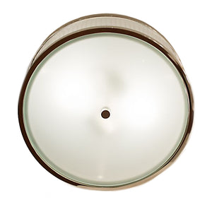 Randolph Large Round Flush Mount by Alexa Hampton for Visual Comfort & Co. in Polished Nickel