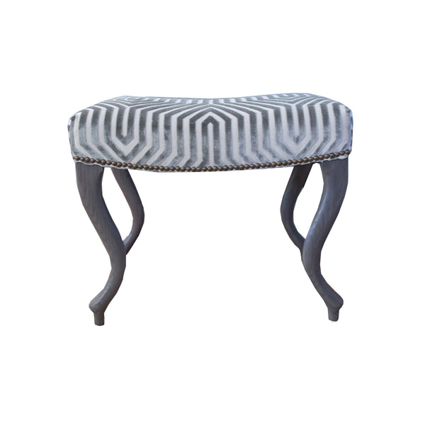 The Grace bench in smoke grey