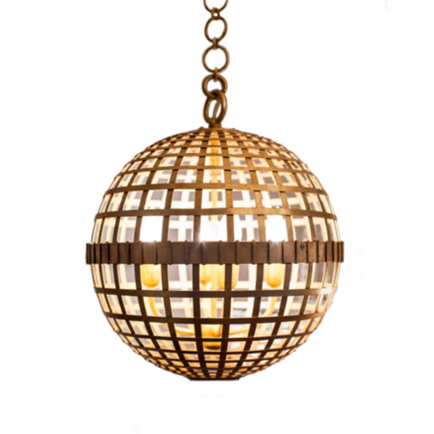 Mill small globe lantern in gild