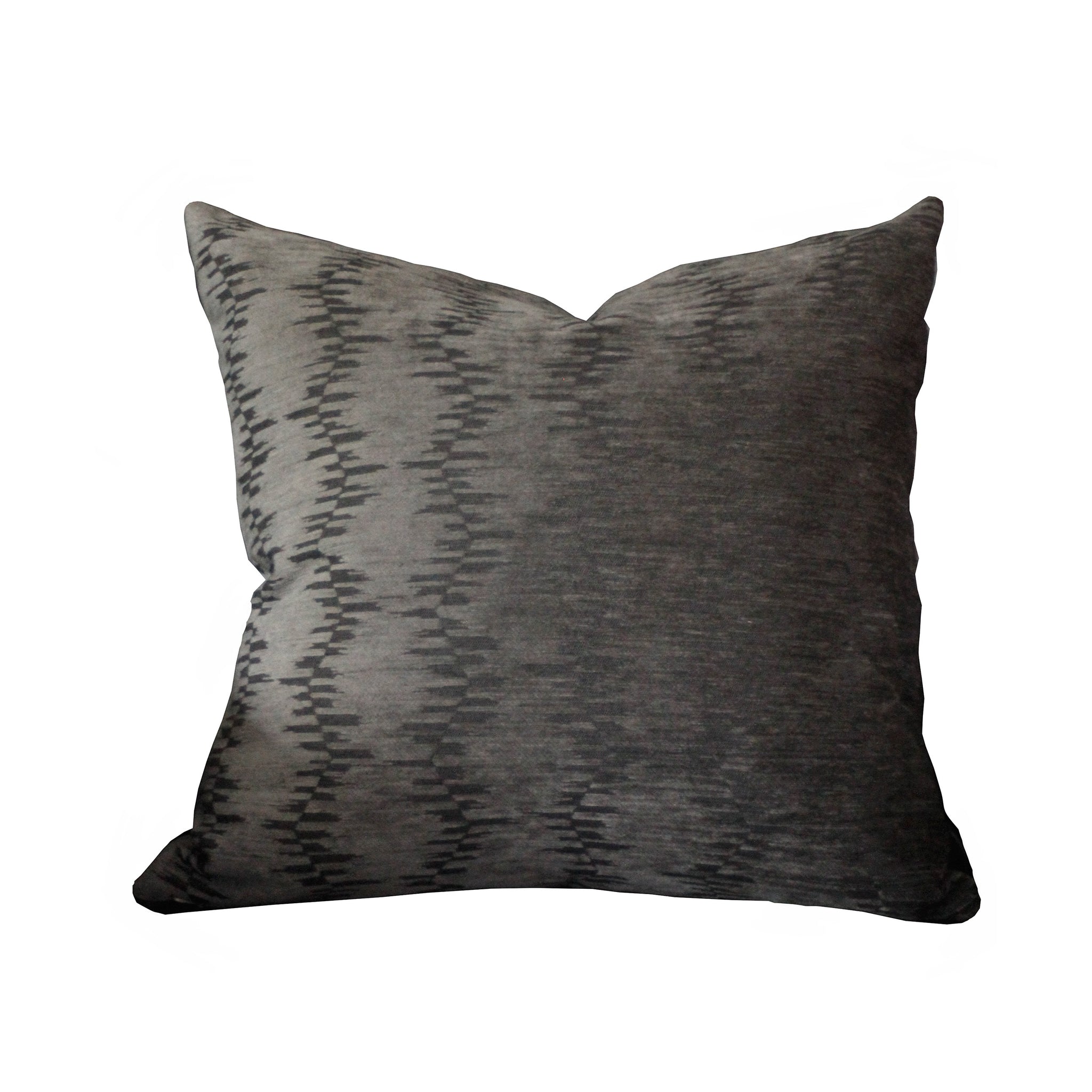 Hawthorne House 22 x 22 pillow in Hickory Chair charcoal cut velvet