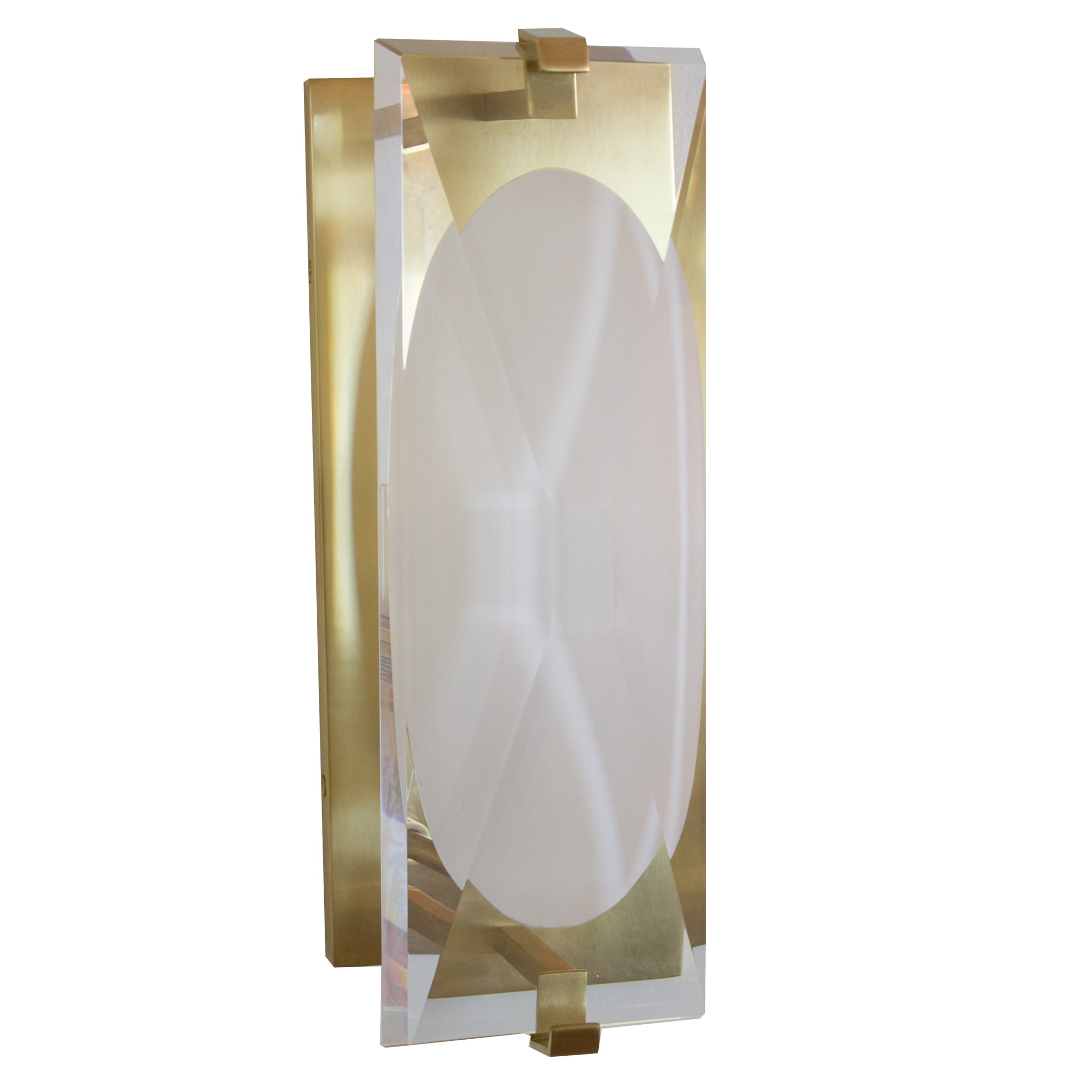 Castle Peak Small Bath Sconce in Soft Brass 