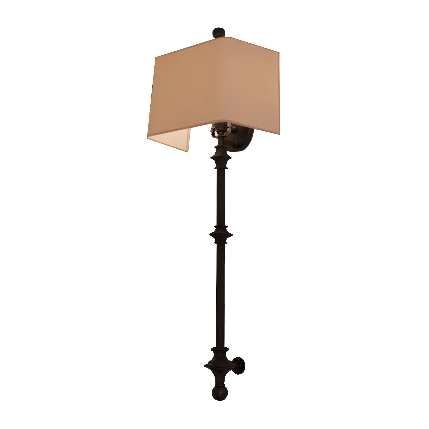 Cawdor Stanchion Wall Light in Aged Iron