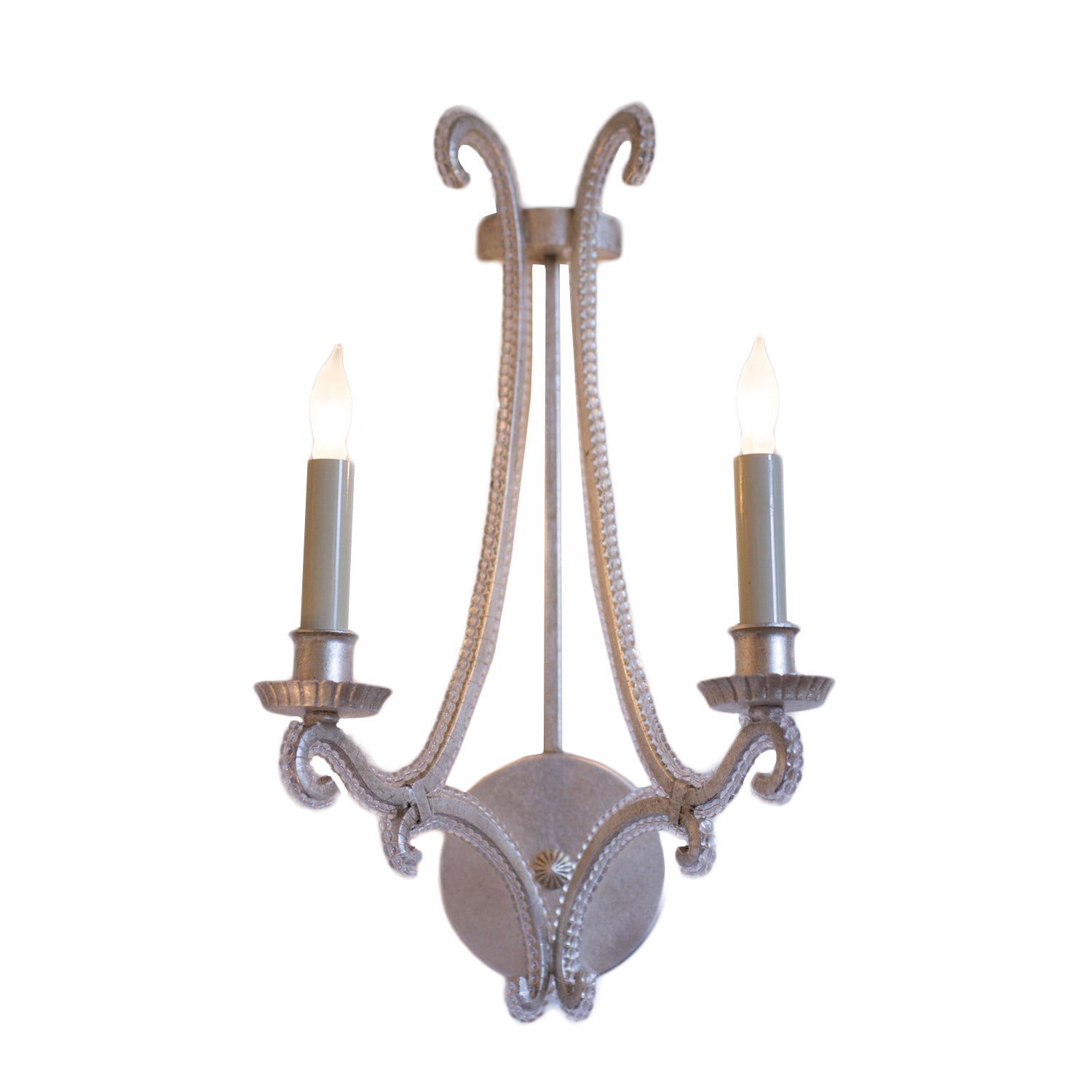 Oslo Sconce in Burnished Silver Leaf