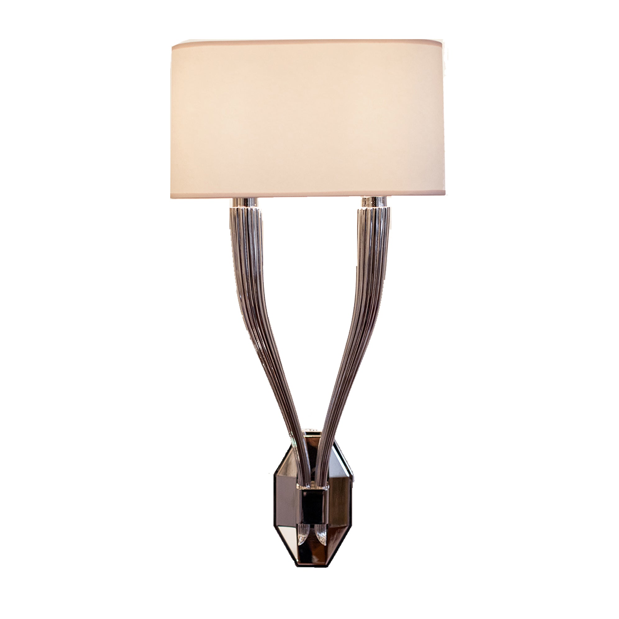 Ruhlmann Double Sconce in Polished Nickel