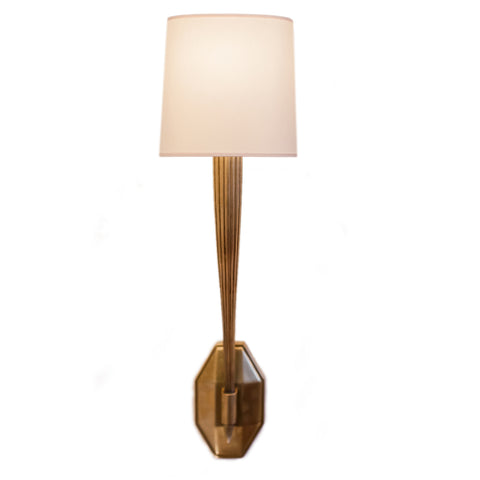 Ruhlmann Single Sconce in Antique Burnished Brass