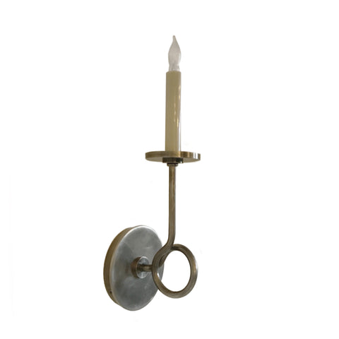 Symmetric Twist Single Sconce in Antique Nickel