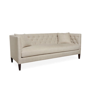 Isabelle Tufted sofa in cotton velvet