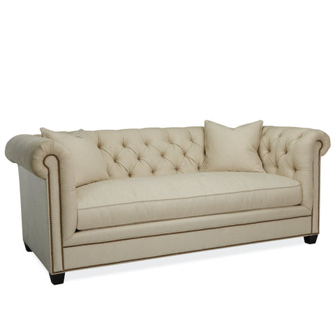 The Oscar tufted sofa in green