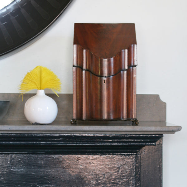 Small White vase on Mantle