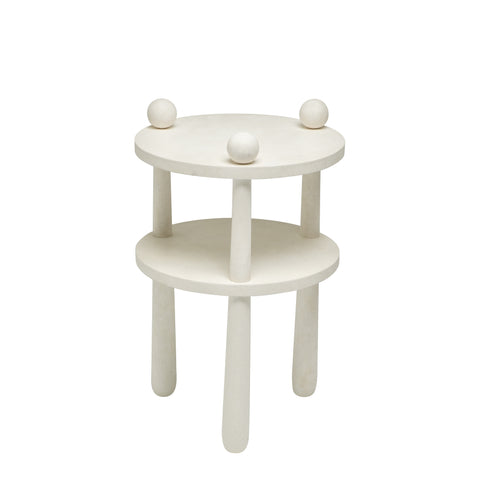 Chade side table in white