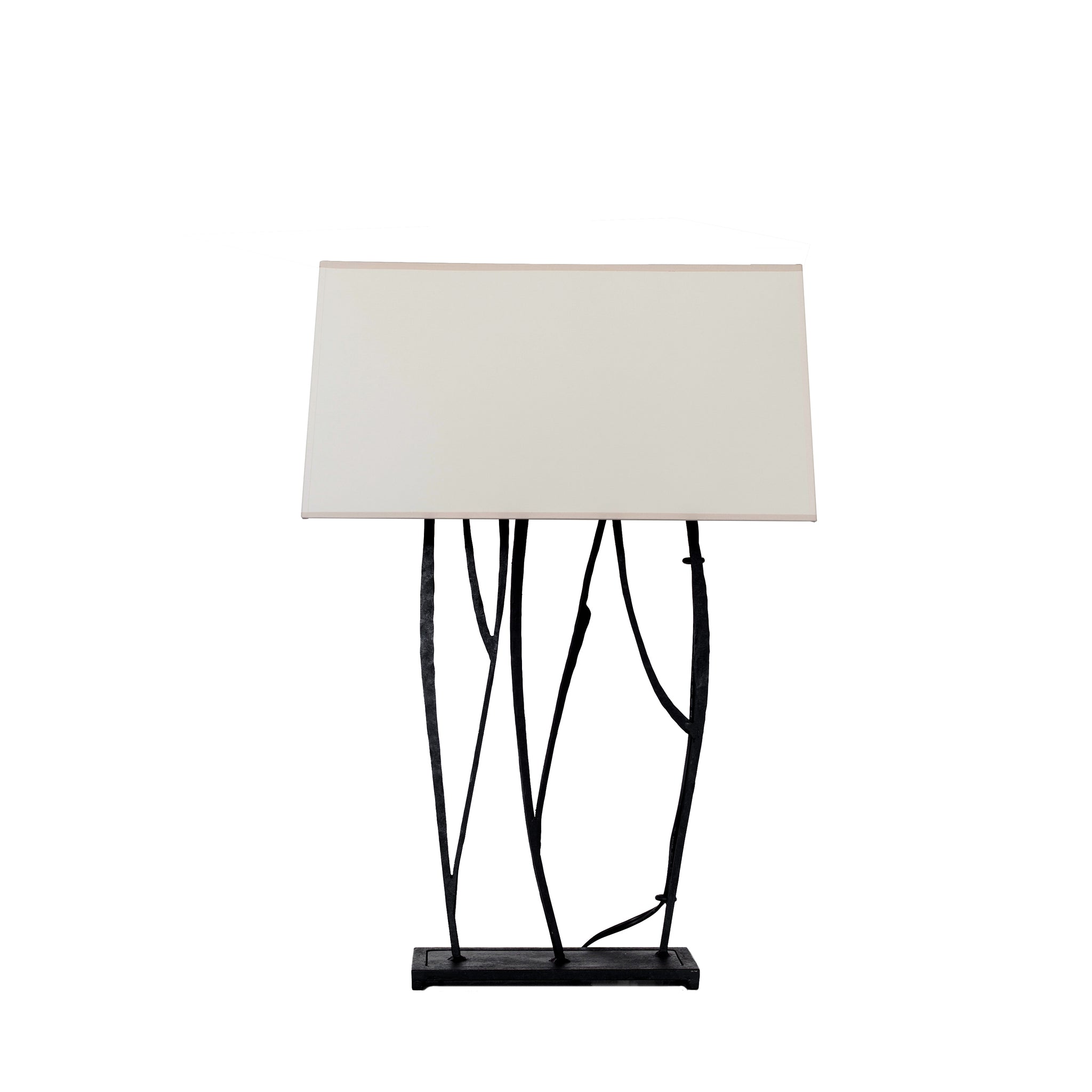 Aspen Table Lamp in Black Rust with Natural Paper Shade