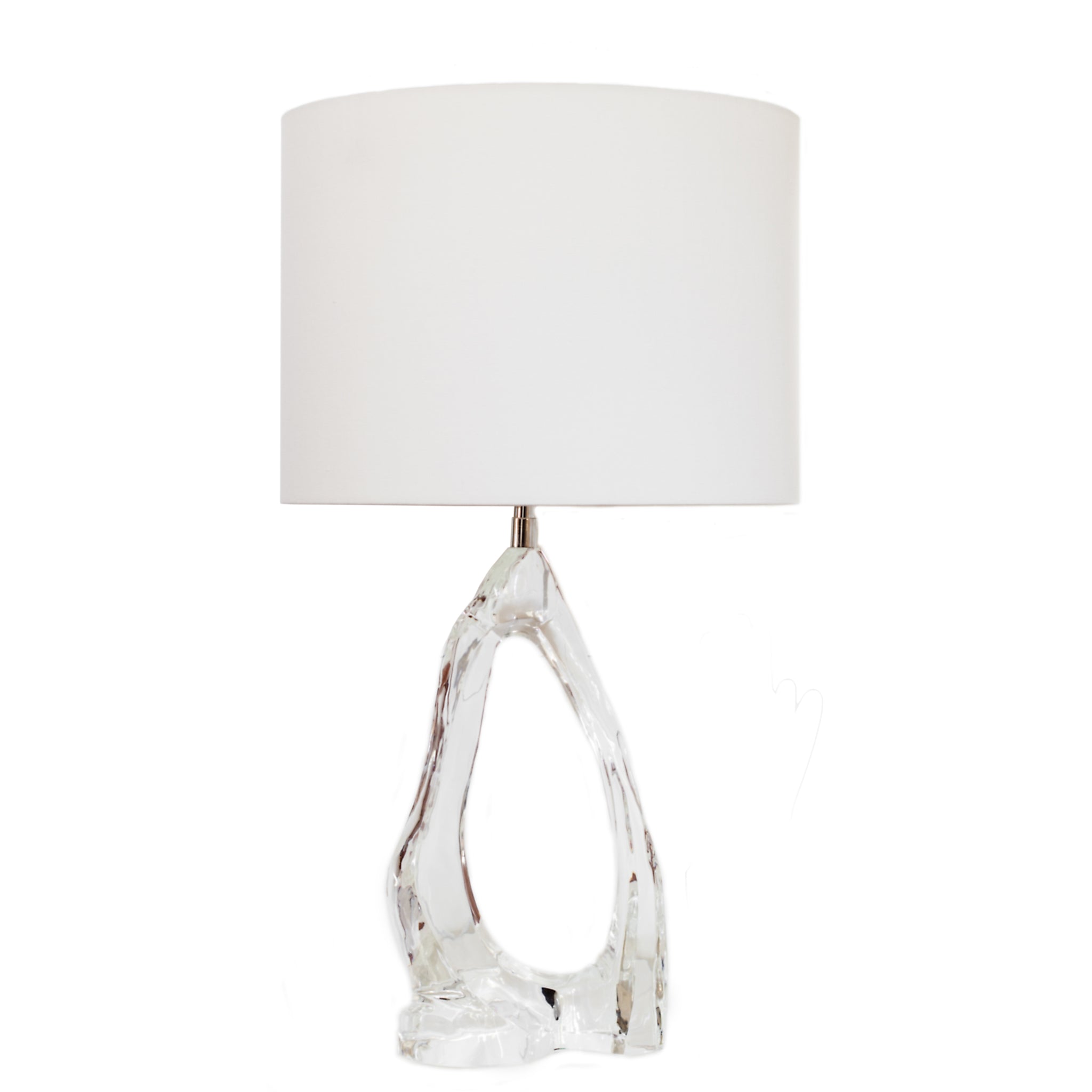 Cannes Table Lamp by AERIN for Visual Comfort & Co in clear glass