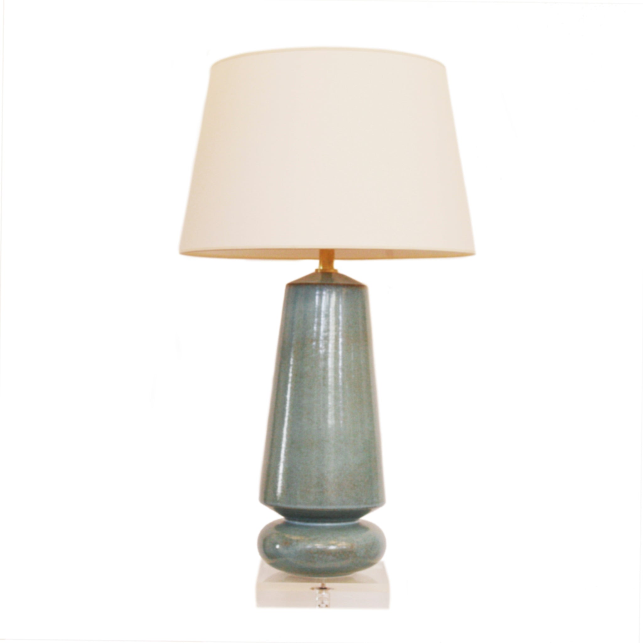 Parisienne Medium Table Lamp on Oslo Blue by Visual Comfort & Co