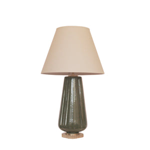 Penelope Table Lamp by Alexa Hampton for Visual Comfort & Co. in Green with Percale Shade